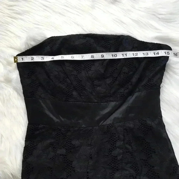Tracy Reese Eyelet Strapless Black Dress - Picture 4 of 7